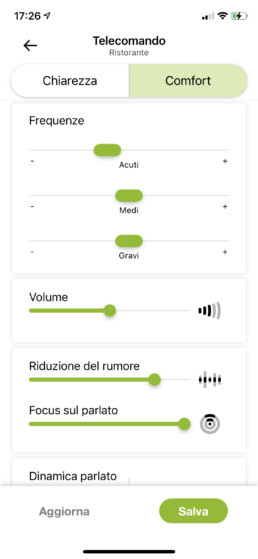 myPhonak: ambienti personalizzati